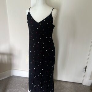 Reformation size M adjustable straps with red, blue and white stars on black